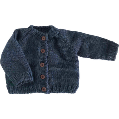 Classic Cardigan, Navy - Busy Bees | Maisonette