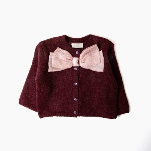 Picolette by Olivia Culpo Baby Girls' bow Cardigan Sweater - Pink Newborn