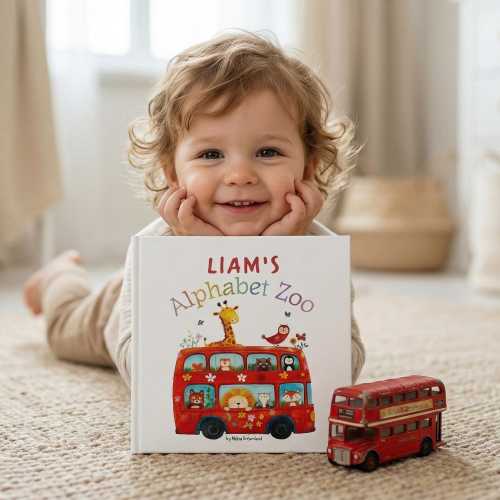 Personalized Baby ABC Story Book, Kids Alphabet Keepsake Gift, First Birthday Present for Toddler