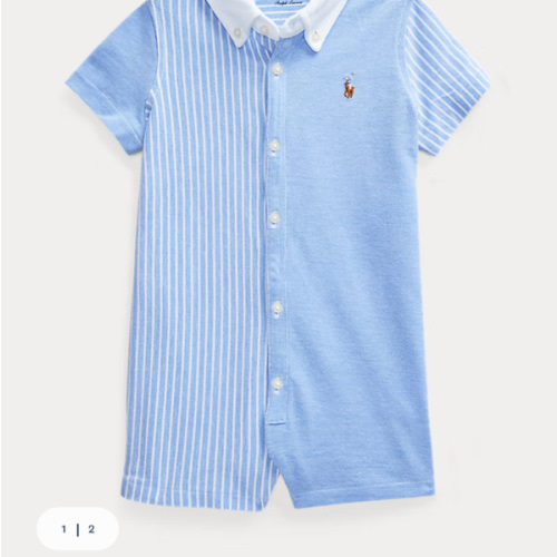 Knit Cotton Oxford Fun Shortall | Ralph Lauren