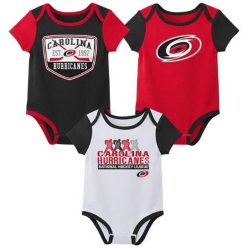 NHL Carolina Hurricanes Infant Boys' 3pk Bodysuit - 18M