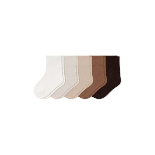 Bamboo Quarter Socks Combo 5-Pack in Neutral | Kyte Baby
