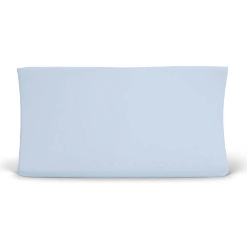 Solid Baby Blue Bamboo Changing Pad Cover