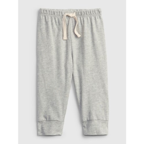 Baby Organic Cotton Mix and Match Pull-On Pants in light heather gray
