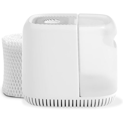 Canopy Bedside Humidifier 2.0, White, 36 HR Run Time, 2.5L Capacity - Reading Light & White Noise - Alleviate Symptoms of Allergies, Flu, Cold, Dry Skin - Humidifier, Filter, Power Cord & Adapter