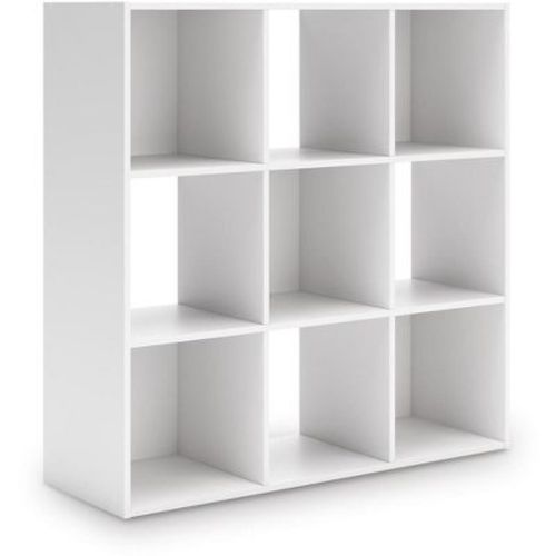 Signature Design by Ashley Onita 9 Cube Storage Organizer with White Finish