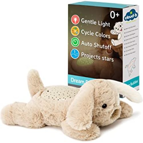 Cloud b Calming Mini Nightlight Star Projector | Gentle Brightness | 3 Colors | 1 Constellation | Auto-Shutoff | Dream Buddies Patch The Puppy