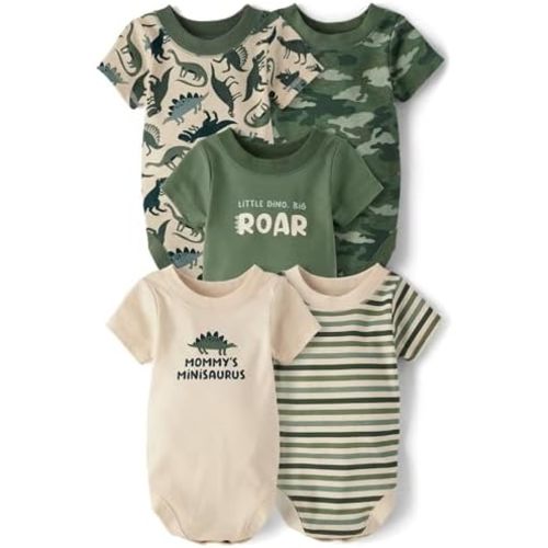 The Children's Place baby-boys And Newborn Short Sleeve Bodysuits, Multipacks