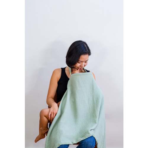 Sage Halo Nursing Cover Organic Cotton – Live Milk Love