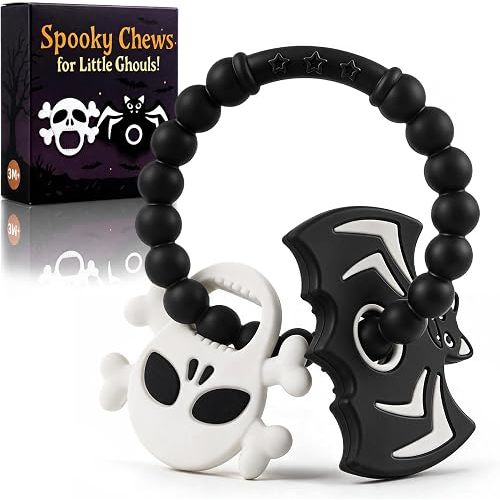 Halloween Baby Teething Toys, Boo Basket Stuffers for Toddlers & Newborns