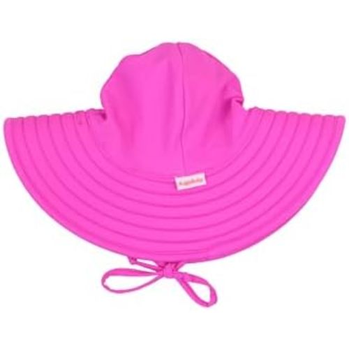 RuffleButts® Baby/Toddler Girls UPF 50+ Sun Protective Wide Brim Swimwear Sun Hat