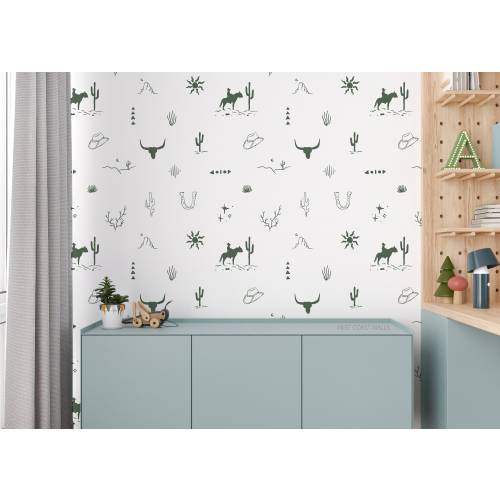 Wild West Wall Decals / Removable Decals / Western Theme Decals / Cowboy / Kids Room Decals