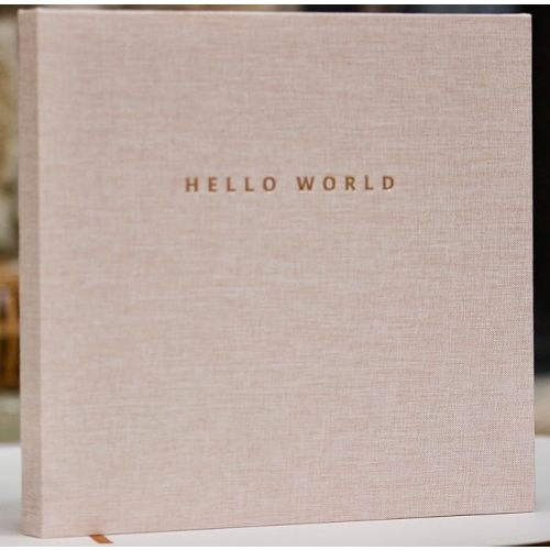 Linen Gender Neutral | Minimalist Keepsake Memory Book Photo Album for Baby Boy or Girl First 5 Years – A Milestone Book to Record Every Event from Birth to Age 5 (Linen)