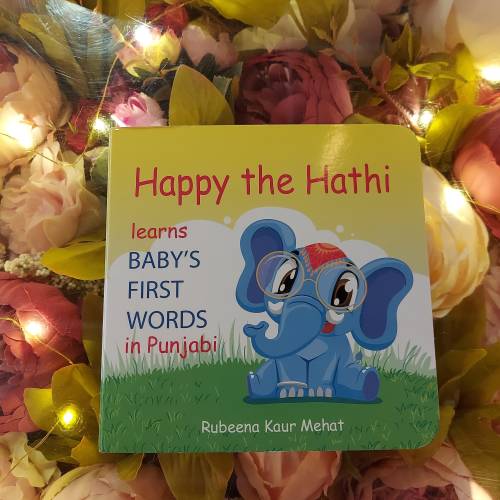 PUNJABI BOOK - Happy the Hathi learns Baby's first words in Punjabi