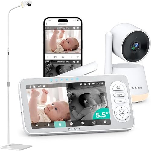 Dr.Care LumiView Plus 5.5" 1080P Smart WiFi Baby Monitor with Floor Stand