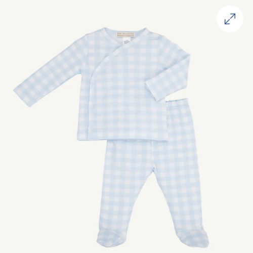 Cameron Cross-Front Set - Buckhead Blue Gingham