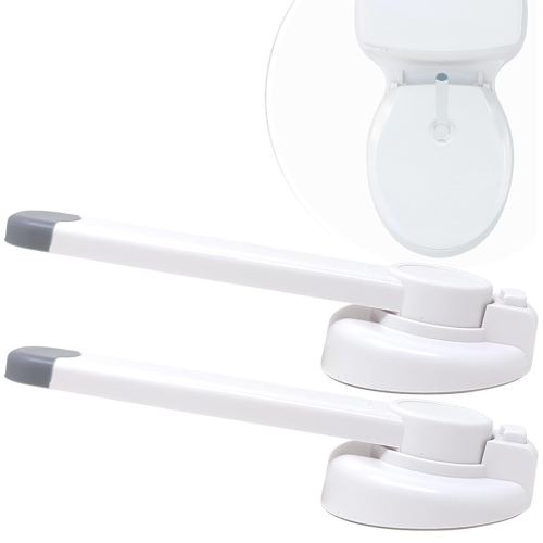 Mars Baby Child Safety Toilet Seat Lock - Easy to Install and Use Toilet Lock, Baby Proof Your Bathroom - Easy Install No Tools Needed - Fits Most Toilets - 2 Pack