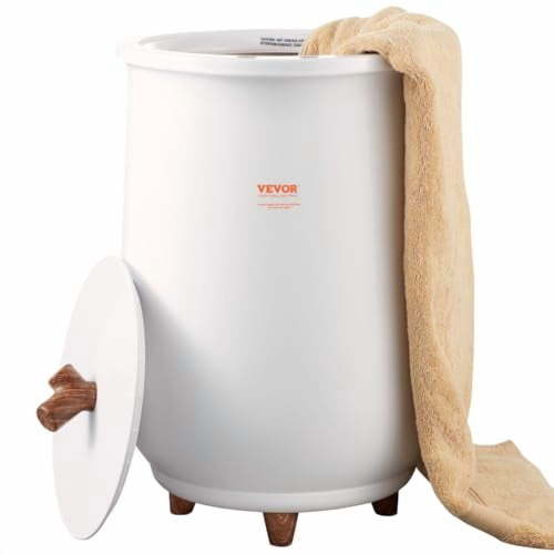 Towel Warmer Bucket, 20L Large Towel Warmer for Bathroom, Auto Shut Off Towel Heater with 4-Level Timer Fits up to Two 40"x70" Oversized Towels, Bathrobes, Blankets, ETL & FCC Certified