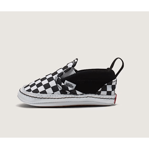Infant Slip-On V Crib Checkerboard Shoe