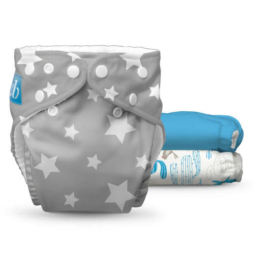 Reusable Cloth Diapers: One Size with Fleece (Pack of 3) - Under the S – Charlie Banana