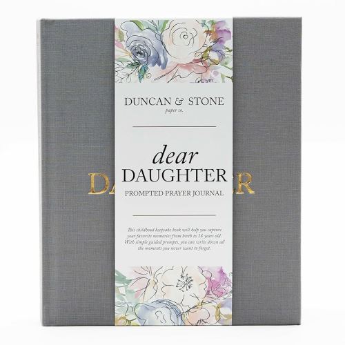 Mother Daughter Journal – Durable Dear Daughter Journal Keepsake – Linen Baby Memory Book - Unique Gifts for Daughter (Grey, 230 Pages)