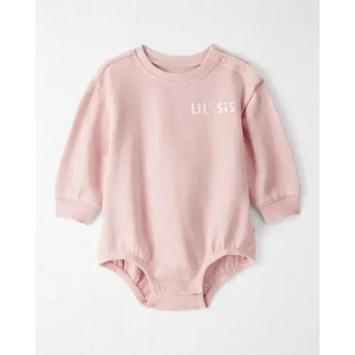 Baby Girl Organic Cotton Lil Sis Bubble - Little Planet | Carter's