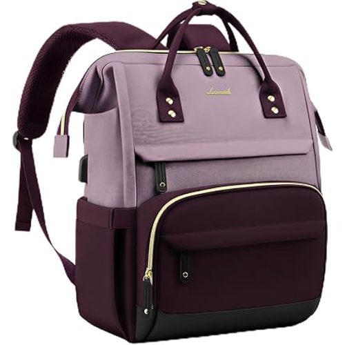 LOVEVOOK Laptop Backpack for Women, 17 Inch Work Business Backpacks Purse With Large Capacity