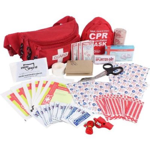 72-Piece First Aid Fanny Pack Kit with Adult & Infant CPR Masks