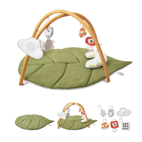 Red Global Baby Play Gym Mat, Baby Activity Mat with 6 Sensory Toys, Oversize Leaf-Shaped Tummy Time Mat for 0-18 Months Newborn Infant, Baby Essential Gift for Motor Skills & Early Cognitive Development | Wayfair
