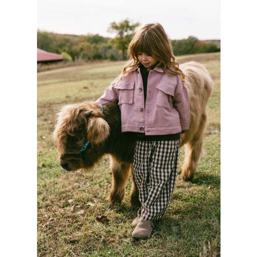 Cargo Jacket- Dusty Rose