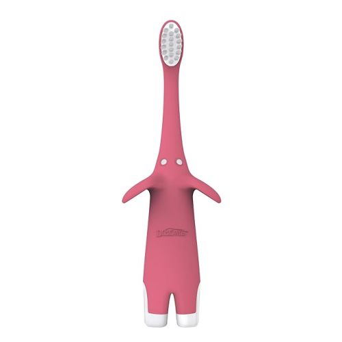 Dr. Brown's Infant-to-Toddler Training Toothbrush, Soft for Baby's First Teeth, Pink Elephant, 0-3 Years (Colors/Styles May Vary)