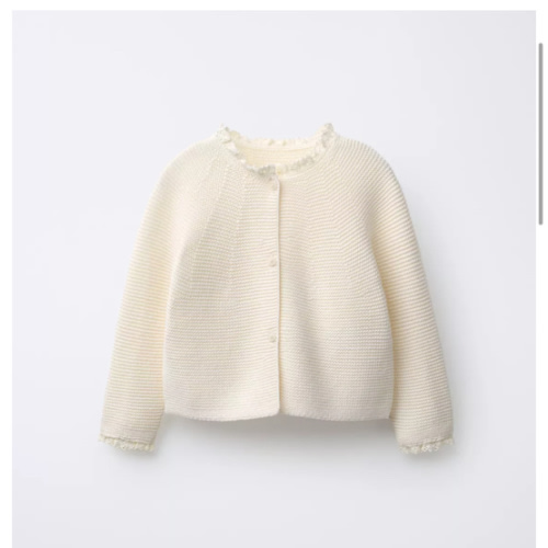 LACE CABLE KNIT CARDIGAN - Ecru | ZARA United States