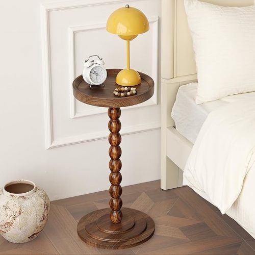 Wood Drink End Table (Walnut)