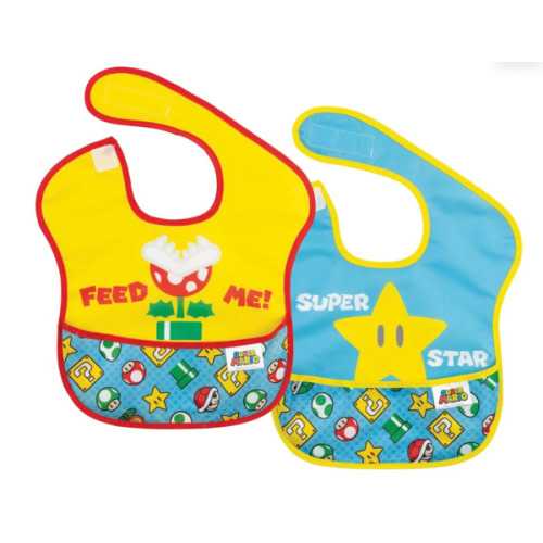 Nintendo SuperBib for 6 to 24 months – Super Mario 2 pk | Bumkins Baby