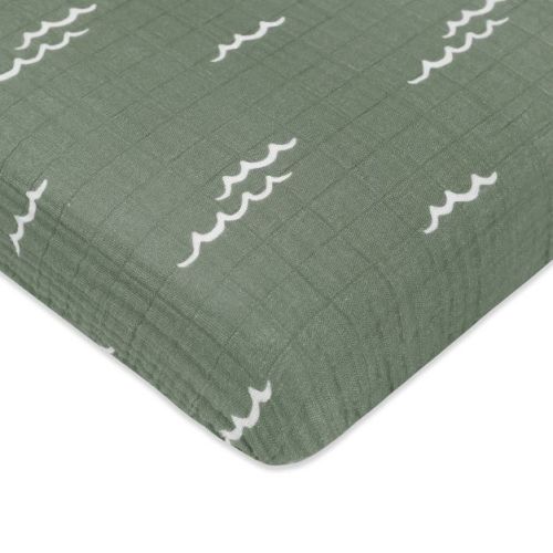 Babyletto Ocean Waves Muslin Mini Crib Sheet