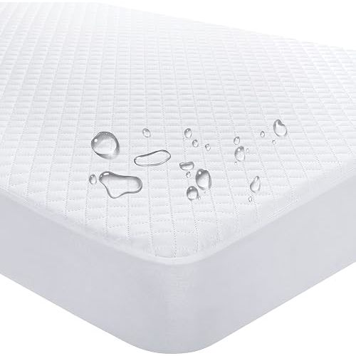Waterproof Fitted Crib Mattress Pad and Toddler Mattress Protector Baby Crib Mattress Cover Cradle Bedding Sheets Breathable and Hypoallergenic for Boys and Girls by Yoofoss (White, Crib 28''x52'')