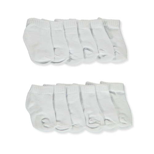 Luvable Friends Baby Unisex Newborn and Baby Socks Set, White, 0-6 Months