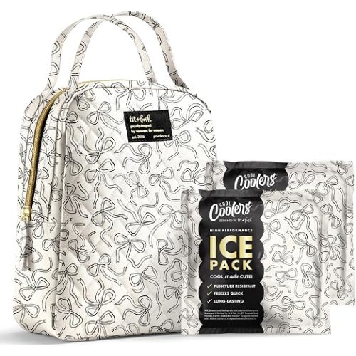 Fit & Fresh Insulated Bottle & Beyond Bag - Baby Bottle Cooler w/Ice Packs