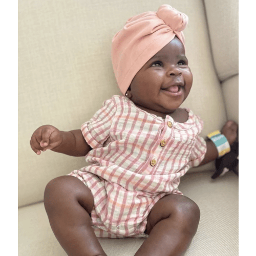 Adjustable Satin Lined Turban-Bubblegum – Aarin & Co.