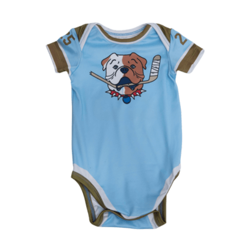 Blueberry Bulldogs Baby Onesie