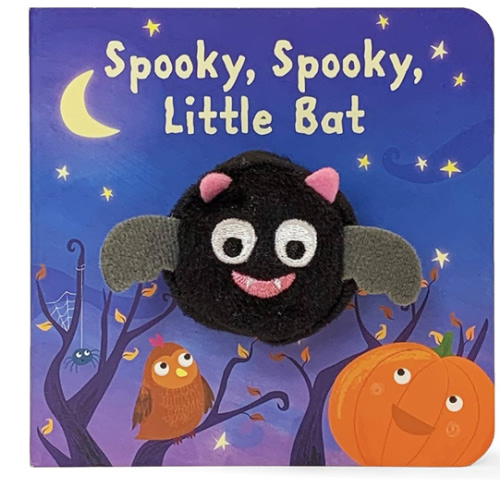 Spooky, Spooky, Little Bat Finger Puppet Halloween Board Book Ages 0-4