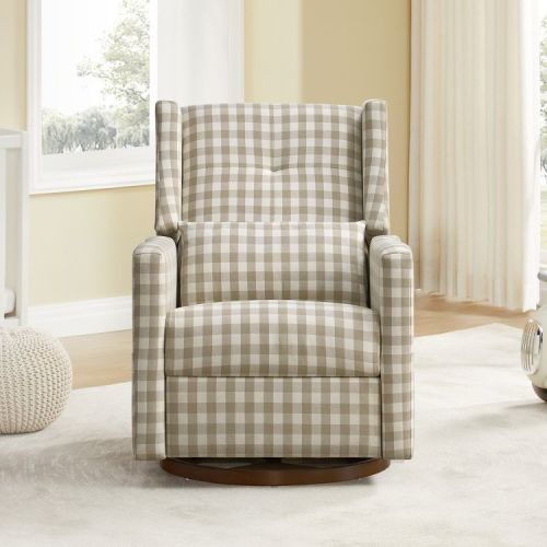 Lincoln Manual Swivel Glider Recliner Featuring Lumbar Pillow -