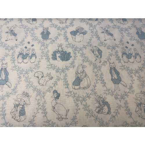 Fabric, Peter Rabbit and Friends Toile by Beatrix Potter for Riley Blake, by the yard, half yard or fat quarter, CD15863-CLOUD