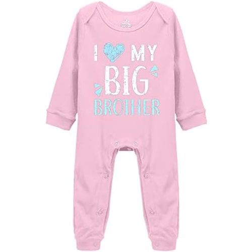 I Love My Big Brother Infant Single Peace Long Sleeve Short Sleeve Unisex Bodysuits