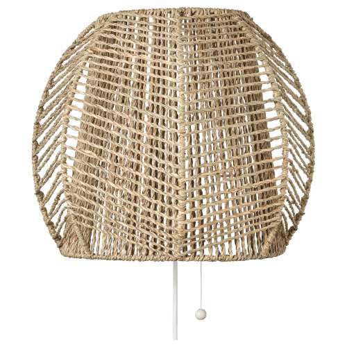 MÅNALG Wall lamp - sedge/handmade