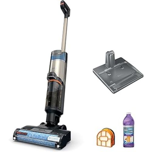Shark HydroVac MessMaster Wet Dry Vacuum Cleaner, Cordless, 3-in-1 Vacuum Mop All in One & Self-Cleaning System, Lightweight, Powerful Suction, for Hard Floors & Area Rugs, Stone, WD261,Rose Gold