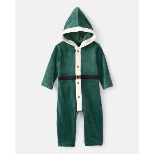 Baby Elf Hooded Jumpsuit - Green | Carter's