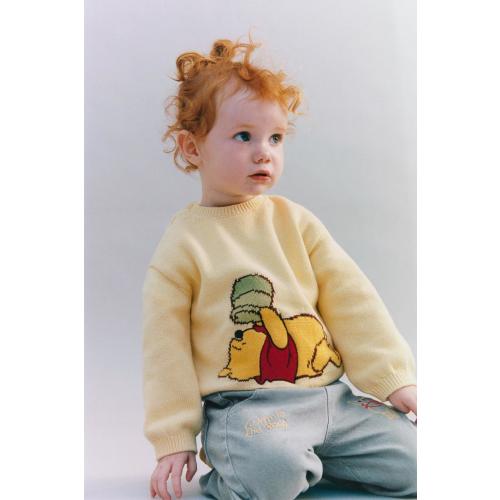 WINNIE THE POOH © DISNEY EMBROIDERED JUMPER - Light yellow | ZARA United States
