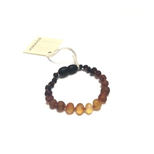 Raw Amber Teething Bracelet, Ombre