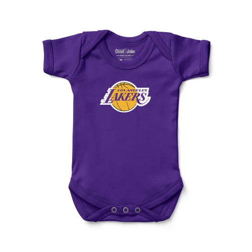 Newborn & Infant Chad & Jake Purple Los Angeles Lakers Primary Logo Bodysuit